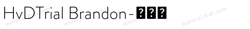 HvDTrial Brandon字体转换